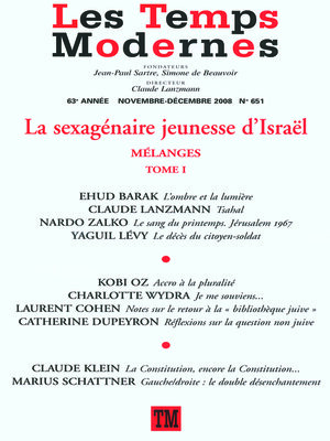 cover image of Les Temps Modernes N° 651 N° 651